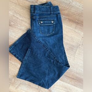 Ann Taylor Dark Blue Flare Jeans 10P